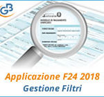 Applicazione F24 2018: gestione Filtri