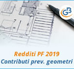 Redditi PF 2019: contributi previdenziali geometri