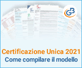 Certificazione Unica 2021: Come compilare il modello