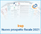 Irap: nuovo prospetto fiscale 2021