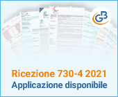 Ricezione 730-4 2021: applicazione disponibile